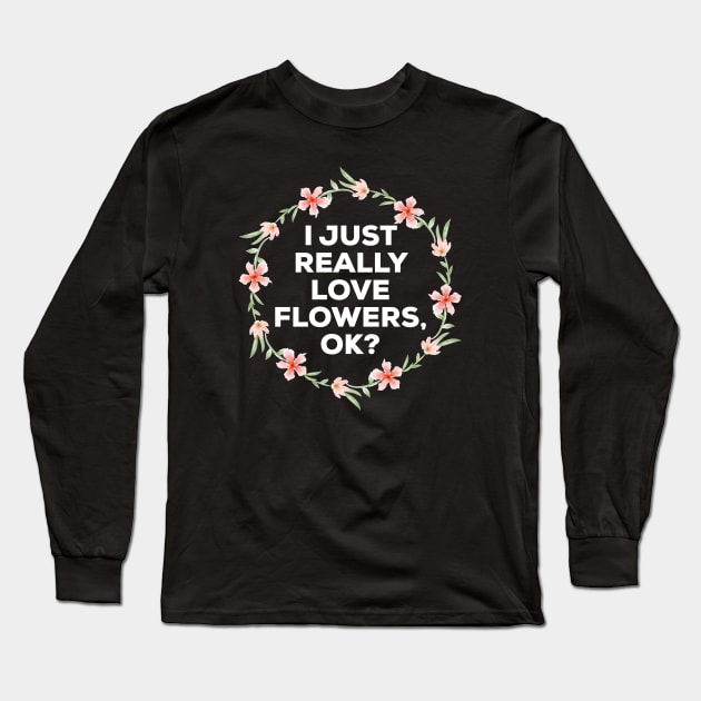 Flowers Long Sleeve T-Shirt by IBMClothing